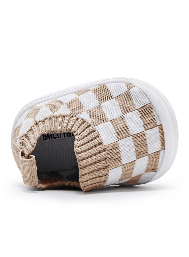 BMCiTYBM Baby Walking Shoes First Boy Girl Walker Infant Sock Tennis Mesh Sneakers Breathable 6 9 12 18 24 Months Camel Size 6-12 Months Infant, 2-camel, 6-12 Months - Image 3