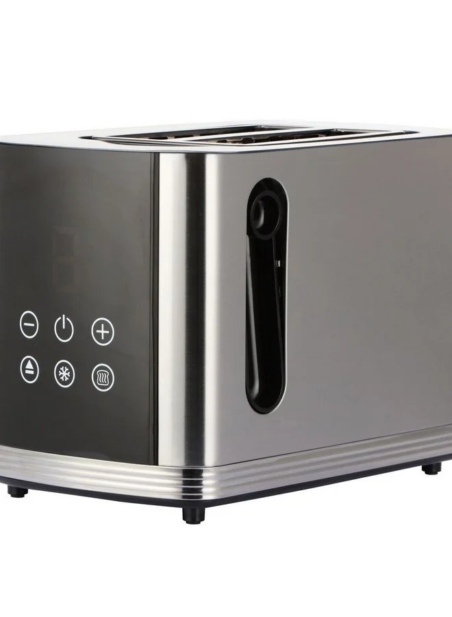 homix 850W Digital Control 2-Slice Toaster Silver and Black 18.8 x 16.5 x 26.6 cm TA1751-GS