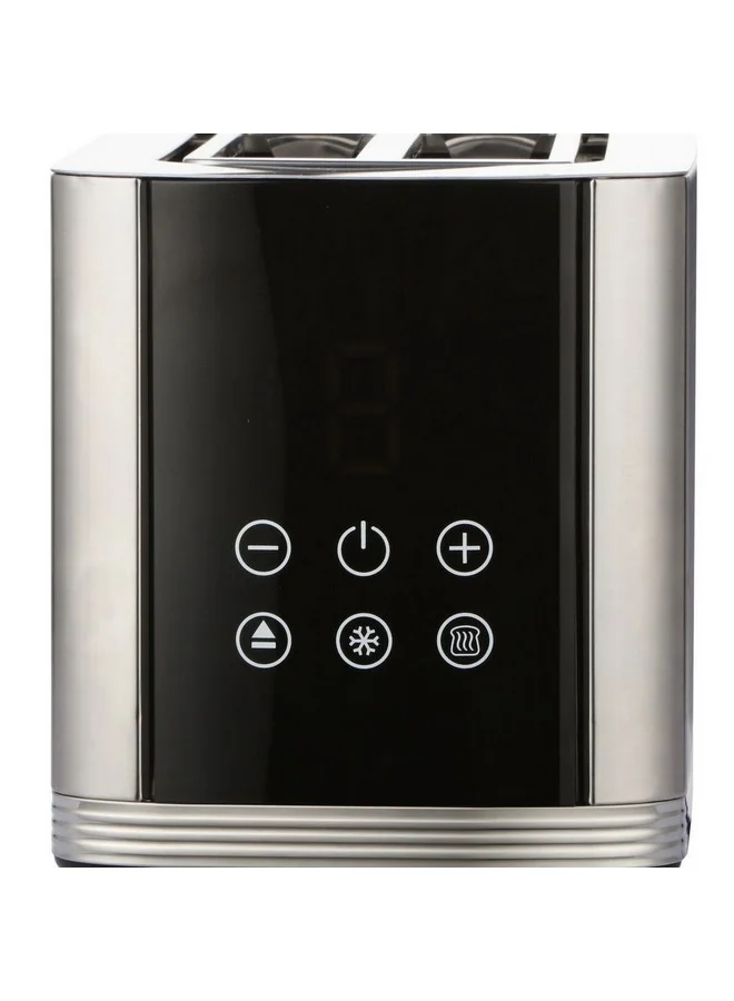 homix 850W Digital Control 2-Slice Toaster Silver and Black 18.8 x 16.5 x 26.6 cm TA1751-GS
