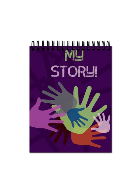 Anuman007 Sketch Book My Story Pink Sketch Book A4 Thick Sheets A4 Size100 Sheets200 Pages