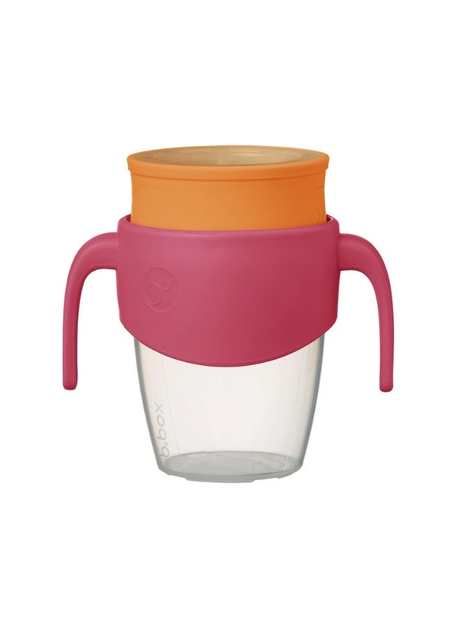 b.box 360 Cup, Toddler Sippy Cup & Trainer Cup with Silicone Drinking Rim, Spill Proof Locking Mechanism for On the Go, Dishwasher Safe, 250ml - Image 1