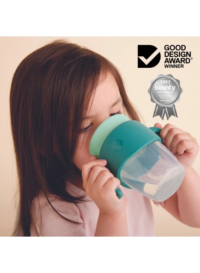 b.box 360 Cup, Toddler Sippy Cup & Trainer Cup with Silicone Drinking Rim, Spill Proof Locking Mechanism for On the Go, Dishwasher Safe, 250ml - Image 3