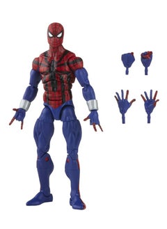 General Spider-Man Marvel Legends Series 6 Inch Ben Reilly Action Figure includes 5 accessories: 4 spare pointers, 1 network cable FX  - Image 1