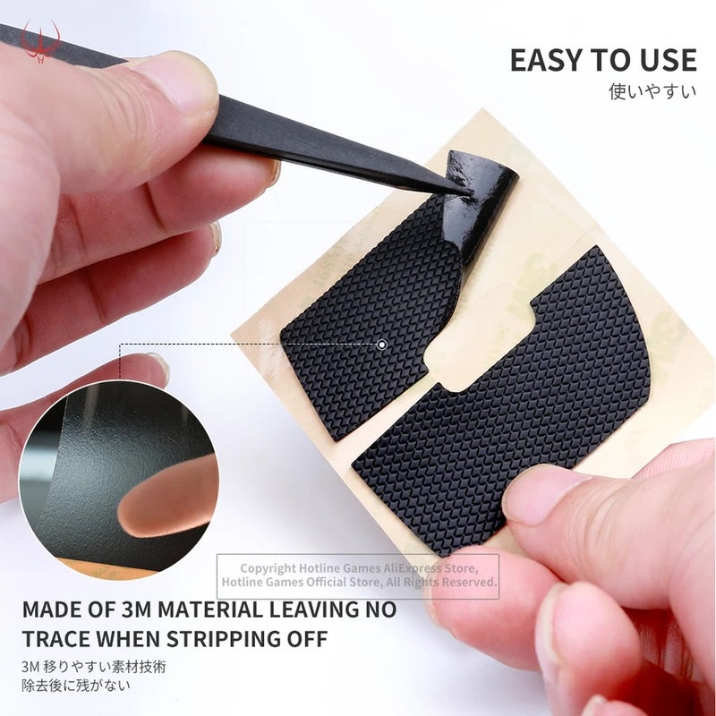 Hotline Games 2.0 Plus Mouse Anti-slip Grip Tape for Logitech G403 G603 G703, Grip Upgrade, Moisture Wicking, Pre Cut - Image 5