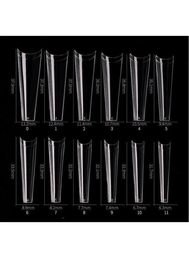 brunson False Nail Tips Soft Gel Extension Artificial BTLCC500 - Image 4