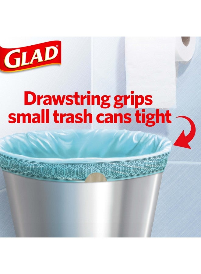 Glad Odorshield Small Drawstring Trash Bags, 4 Gal, Febreze Beachside Breeze, 80 Ct, Pack May Vary - Image 2