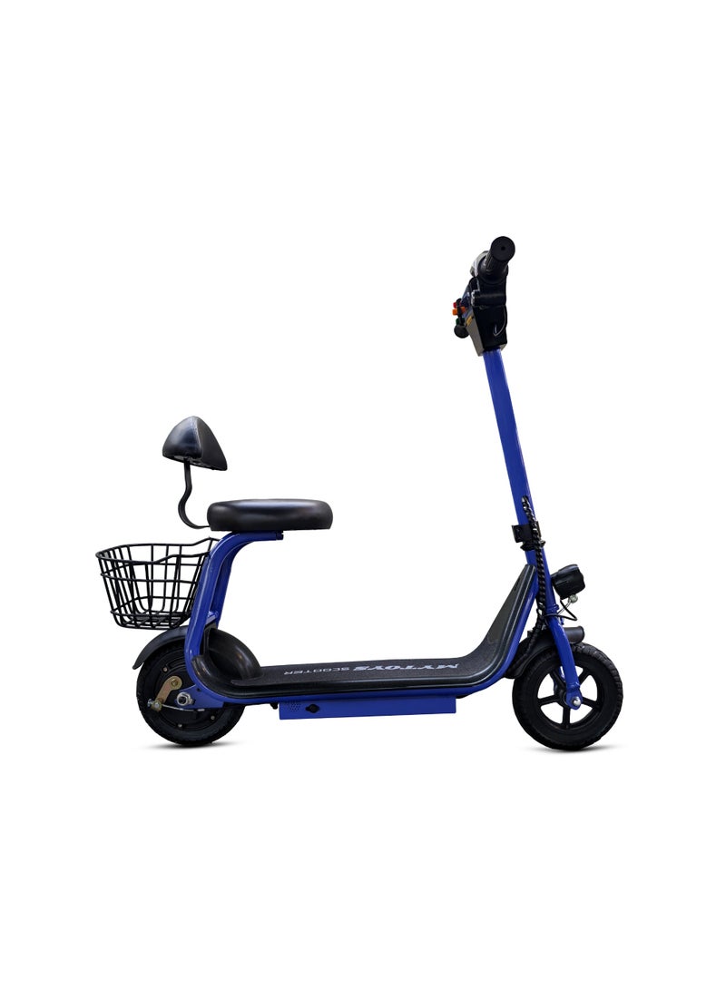 MYTOYS MT390 2025 Kids Electric Scooter With Seat Led Light On Handle And Deck, Bluetooth Speaker, Key Start,250W Brushless Motor Three Speed Modes 18Km/H Electric Scooter For Kids - Image 1