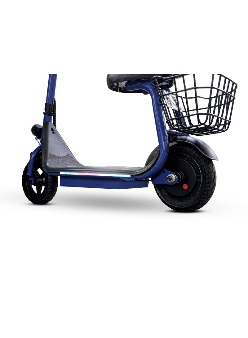 MYTOYS MT390 2025 Kids Electric Scooter With Seat Led Light On Handle And Deck, Bluetooth Speaker, Key Start,250W Brushless Motor Three Speed Modes 18Km/H Electric Scooter For Kids - Image 3