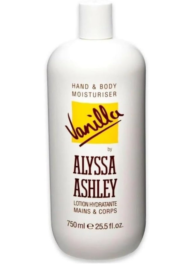 Vanilla Alyssa Ashley Hand & Body Lotion 750ML - Image 1