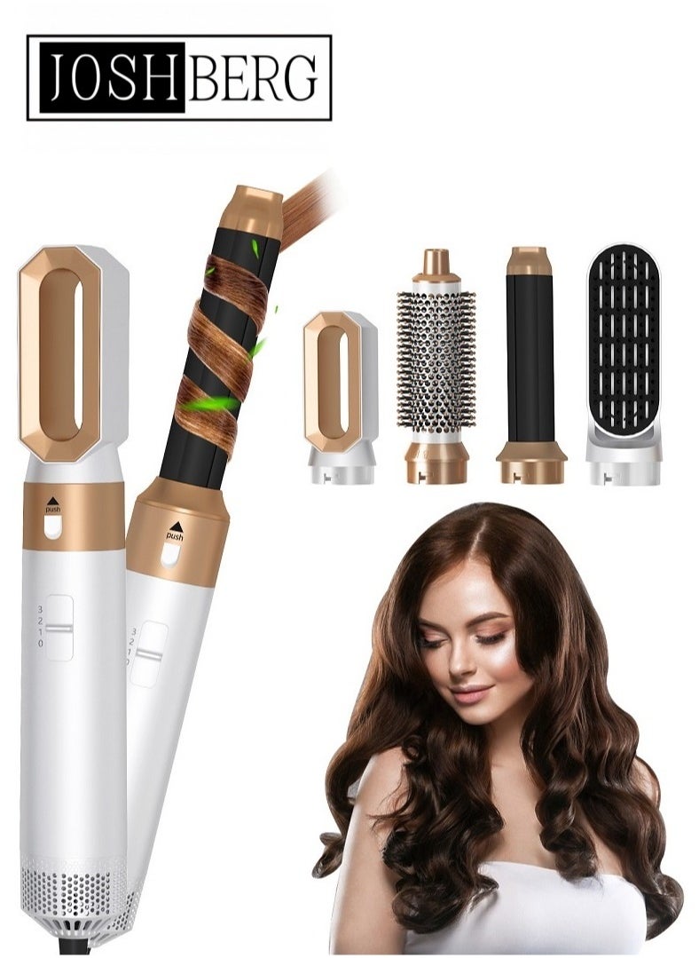 Joshberg Hair Dryer Brush & Styling Tool Set, 5 in 1 Multi Hair Styler, High-Speed Negative Ionic Hair Dryer Fast Drying, Professional Blow Dryer Brush for Curling Volumizing Straightening Waves Styling  - Image 1