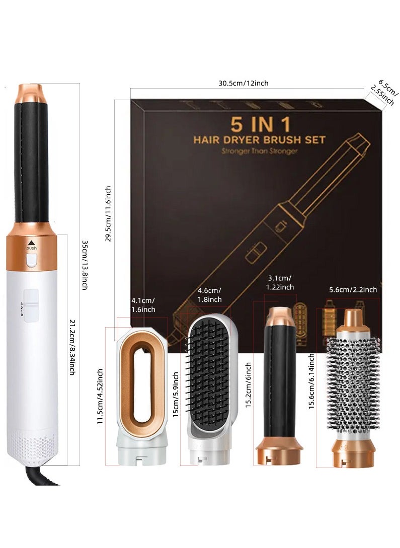 Joshberg Hair Dryer Brush & Styling Tool Set, 5 in 1 Multi Hair Styler, High-Speed Negative Ionic Hair Dryer Fast Drying, Professional Blow Dryer Brush for Curling Volumizing Straightening Waves Styling  - Image 5