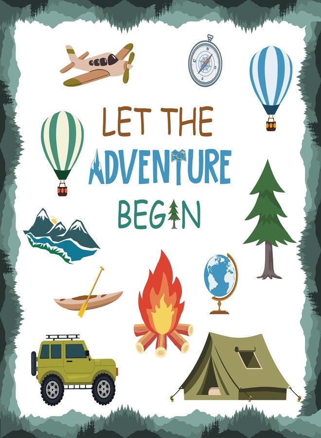 UNIIDECO Back to School Decorations, Let The Adventure Begin Classroom Bulletin Board Decorations Travel Theme Bulletin Board Borders Sets Cutouts for First Day of School Classroom Office Party Decorations - Image 1