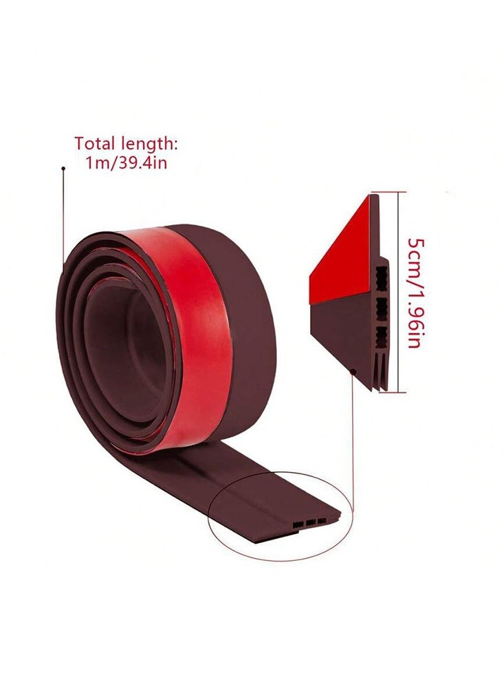 Generic Door Stopper, Under Door Seal, 1 M Long, For External and Internal Doors, Preventing Dust, Isolating Noise, and Preventing the Entry of Insects - Brown  - Image 4