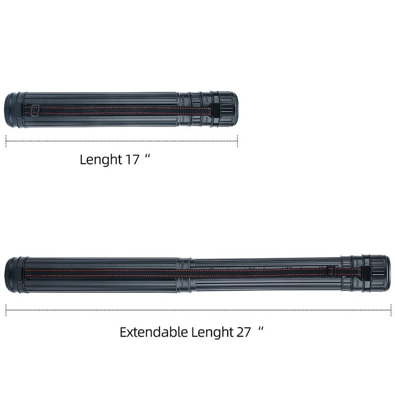 TRANSON Small Poster Tube Storage 17“ to 27” Extendable for Documents Blueprints Artworks Scrolls - Image 3