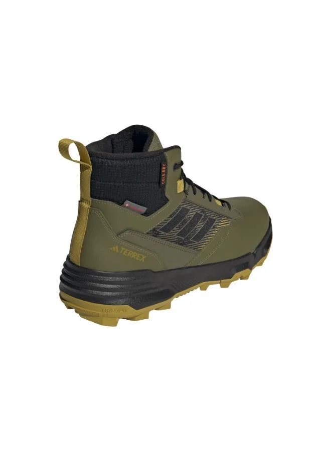 Adidas FOCOLI/CBLACK/PULOLI Terrex Unity Lea Mid Cld.Rdy Green Hiking Unisex Shoes  | Best Price UAE