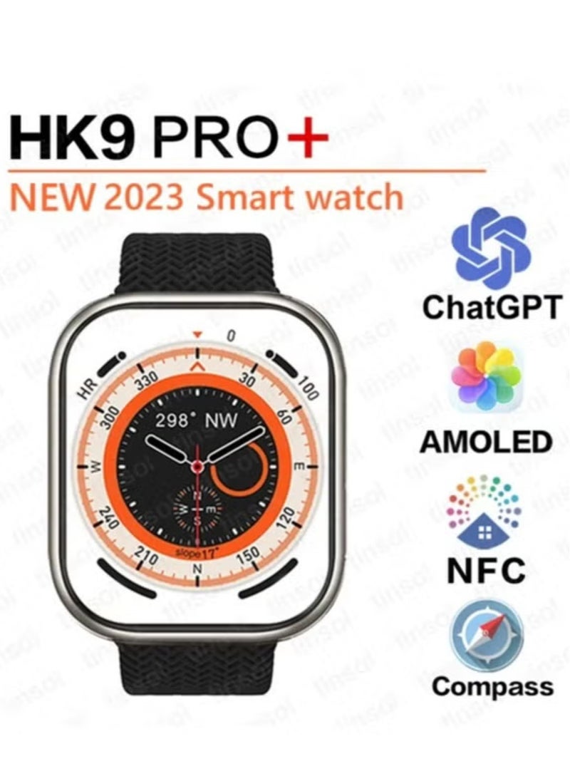 Generic - NEW 9 Pro+ Smart Watch - Super AMOLED Display, AI Chat, Wireless Charging for iOS & Android - Image 1