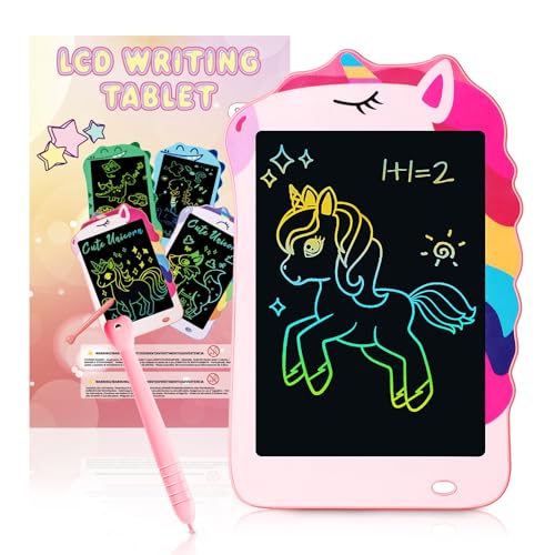 Decute Unicorn Toys LCD Writing Tablet for Girls Kids Colorful Toddler Toys Drawing Board Educational Kid Toys Doodle Pad Toys for 3 4 5 612 Years Old Girls Boys Birthday Party Christmas Gift 85 Inch - Image 1