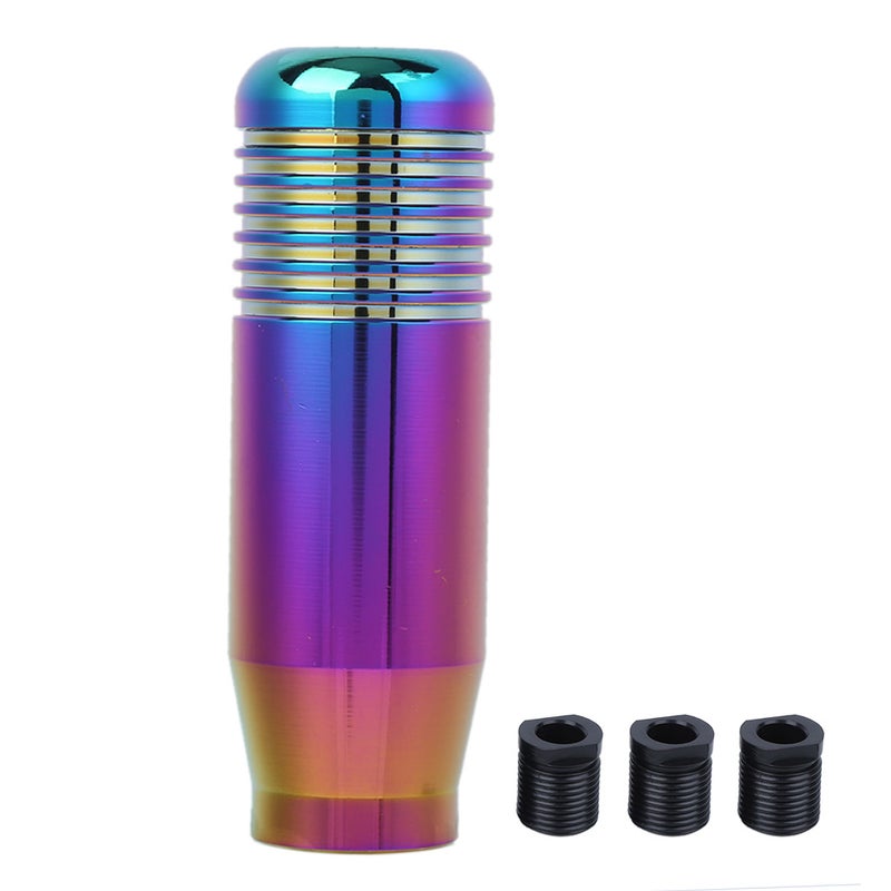 Manual Gear Knob Aluminum Alloy Universal Colorful Shift Knobs Head with Adapter - Image 1