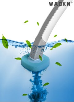 WAOKN Disposable Toilet Bowl Cleaning Brush, Disposable Brush Head with 16 Refills Dissolving Wand Replacement Sponge Brush Heads, Soft Toilet Cleaner Brush for Bathroom Toilet Cleaning  - Image 2