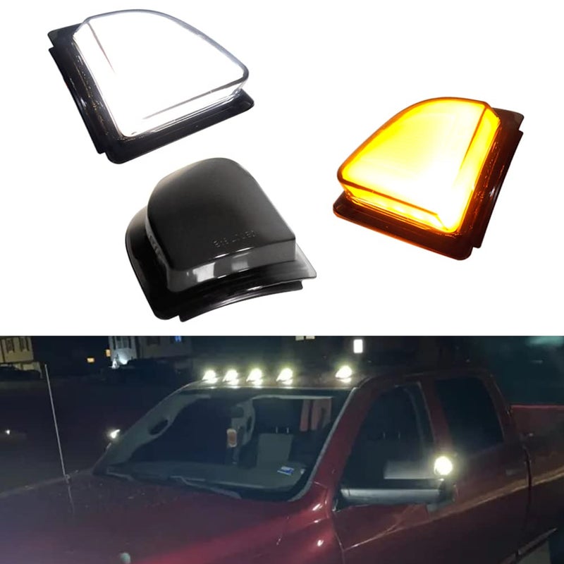 Tonsya 2 in 1 LED For 20112018 Dodge Ram 1500 2500 3500 4500 550020192022 Ram 1500 Classic Assembly Side Mirror Turn Signal Lights Daytime Running Lights Smoked Lens Led Lamps