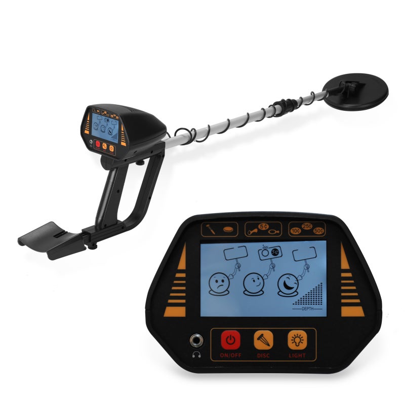 MD920 Handheld Portable Underground Metal Detector Detachable Easy Installation High Sensitivity Treasure Gold Metal Detecting Tool Large Back-lit LCD Display Screen 3 Adjustable Modes 160mm - Image 1