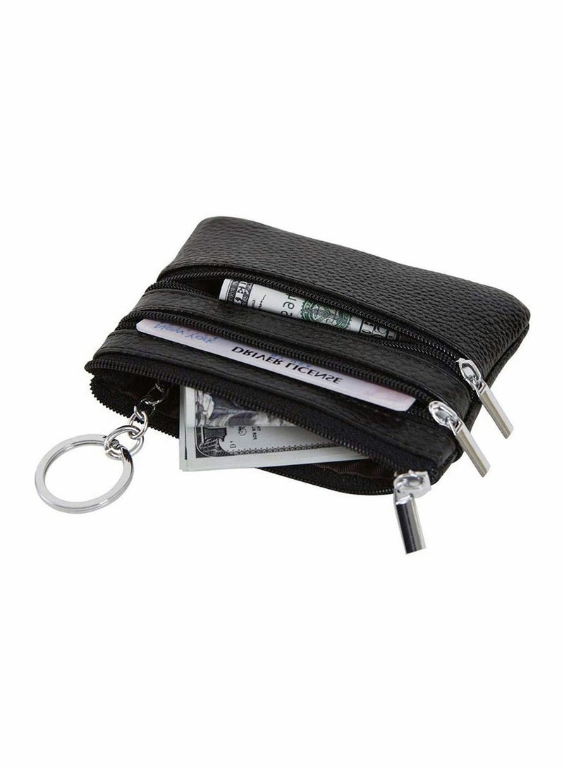 Barakah Coin Wallet Womens Genuine Leather Card Purse Key Ring Mini Change Pouch Man Small Compact Vintage With Zipper For Men Women Gift - Image 2