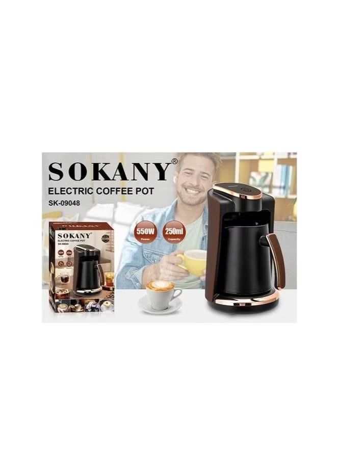 Sokany Turkish Coffee Maker with Auto Shut-Off 250 ml 550 W - SK-09049 - Image 1