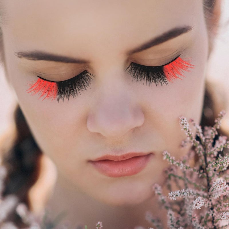 5 Pairs Colored Hair Fake Eyelashes Natural 3d Half Eye Lashes for Women Cosmetic Use with Lash Extensions - Image 3