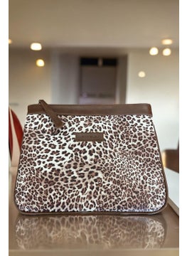 Bahels Brown Leopard Special Design Women's Portfolio & Clutch Bag  - Image 2