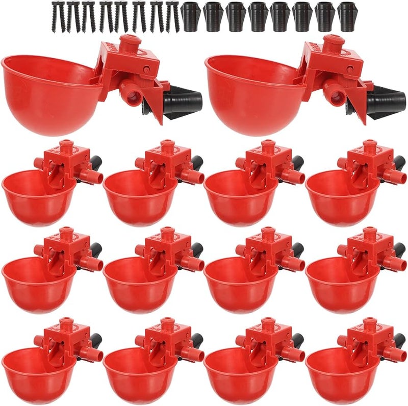 30 قطعة من أكواب الشرب القابلة للتعديل للدواجن للدجاج والحمام والطيور، سقاية مياه أوتوماتيكية - Image 2