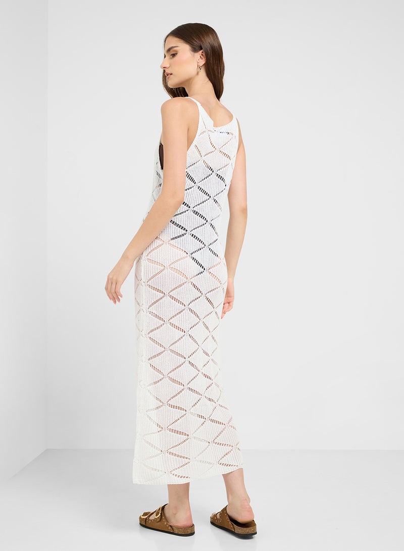 جينجر فستان كروشيه بحمالات - Image 2