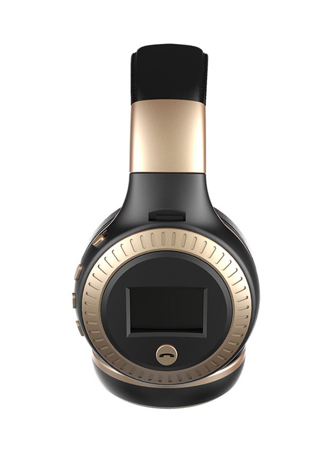 Stereo Bluetooth Wireless Over-Ear Headphone With Microphone Black/Gold