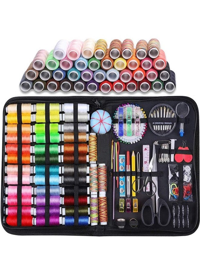LENND Large Sewing Kit, 206 Pcs Premium Sewing Supplies, Anti-Scratch Durable 600D Oxford Fabric Sewing Kits for Adults, Sewing Kits Set Suitable for Traveller, Emergency, Beginner, Kids, Home and DIY  - Image 1