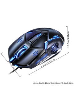 Generic Wired Gaming Mouse,Mechanical Optical Gamer Mice With 7 RGB Backlit Modes,Ergonomic Plug Play PC Laptop Mac USB Mice For Gaming Working  - Image 1