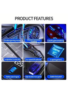 Generic Wired Gaming Mouse,Mechanical Optical Gamer Mice With 7 RGB Backlit Modes,Ergonomic Plug Play PC Laptop Mac USB Mice For Gaming Working  - Image 5