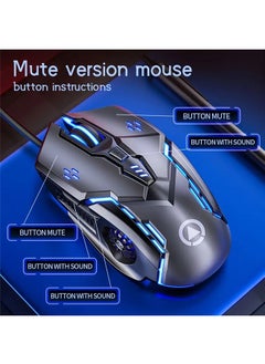 Generic Wired Gaming Mouse,Mechanical Optical Gamer Mice With 7 RGB Backlit Modes,Ergonomic Plug Play PC Laptop Mac USB Mice For Gaming Working  - Image 4