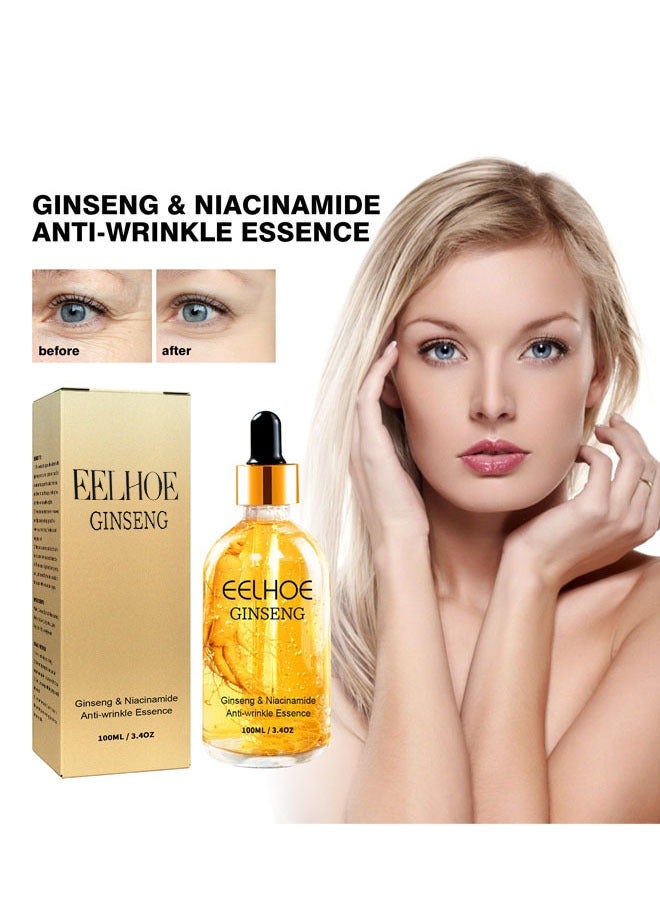 إيلهو قطعة واحدة من خلاصة الجينسنغ بولي ببتيد المضاد للتجاعيد، مصل الجينسنغ المضاد للشيخوخة للنساء، يبهت عيون الخطوط الدقيقة والخطوط، ويشد الوجه، ويرطب جوهر البشرة - Image 1