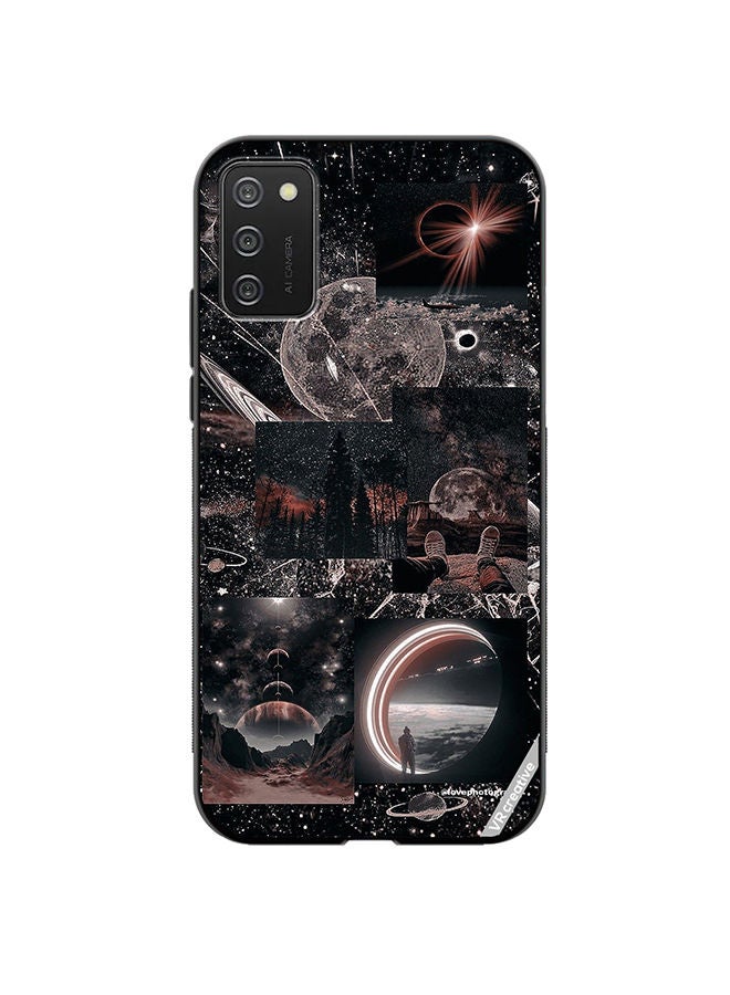 VR CREATIVE Protective Case Cover For Samsung Galaxy A02s Galaxy Design Multicolour - Image 1