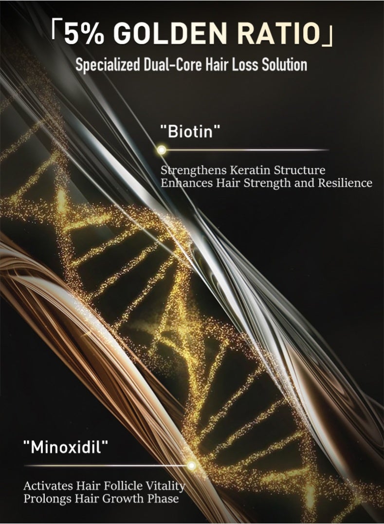 كيرميسيك شامبو مينوكسيديل بيوتين ٢٦٠ مل + بلسم ٢٦٠ مل، مجموعة مضادة لتساقط الشعر، نموه، تقوية وإصلاحه - Image 5
