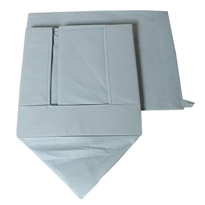 Kuber Industries 2 Pieces Non Woven Shirt StackerShirt Organizer Wardrobe Organizer GreyKUBMART2869 - Image 5