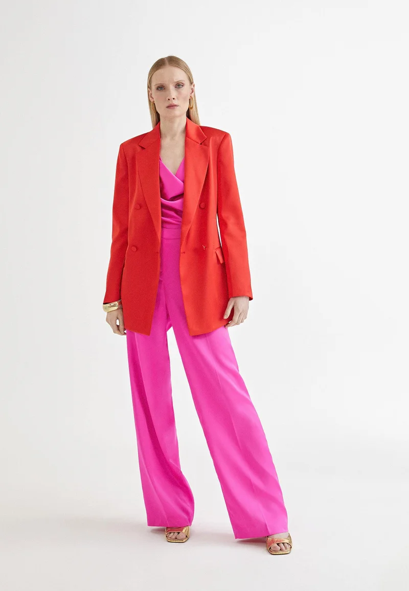 Lola Casademunt Straight satin trousers