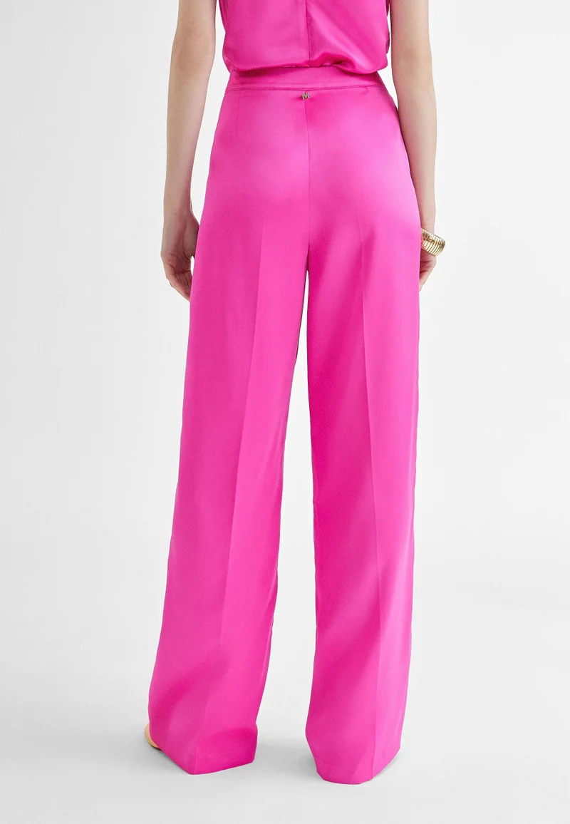 Lola Casademunt Straight satin trousers