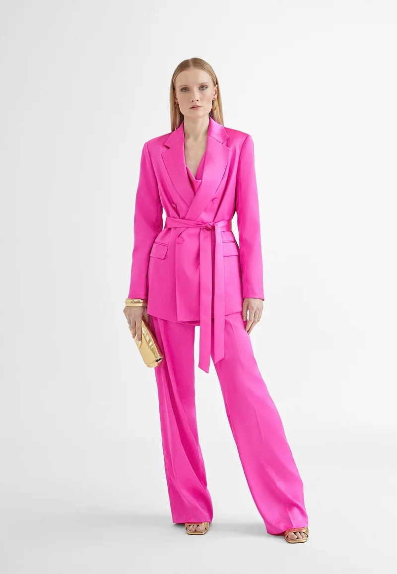 Lola Casademunt Straight satin trousers