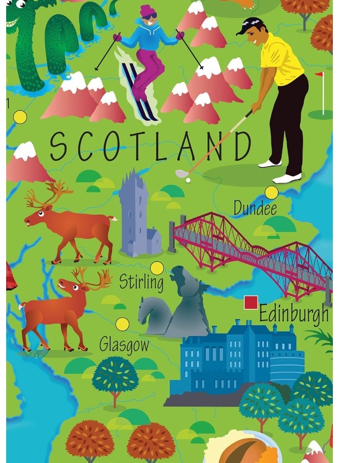 Collins Children’s Wall Map of the United Kingdom and Ireland - Image 4