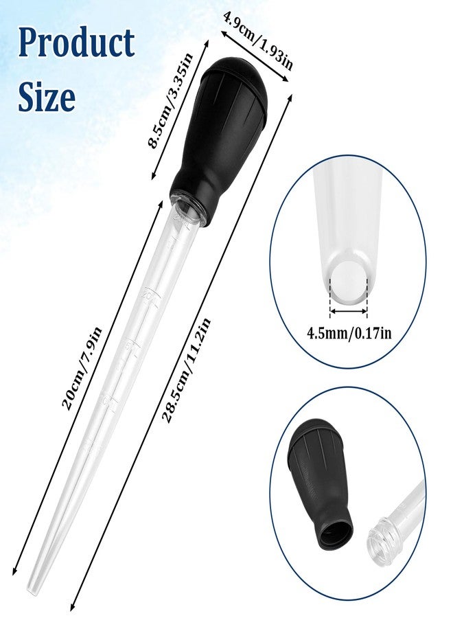 salbsever Fish Tank Cleaning Waste Remover, 30ml Dropper Pipette for Aquarium Cleaning Tools, Manual Fish Tank Cleaner Water Changer, Black Fish Tank Rock Cleaner Tools, Mini Aquarium Gravel Cleaning Straw - Image 2
