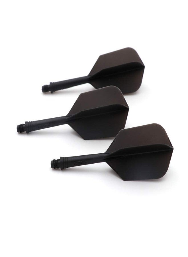 CUESOUL ROST Integrated Dart Shaft and Flights Medium,Black Slim Shape,Set of 3 - Image 2