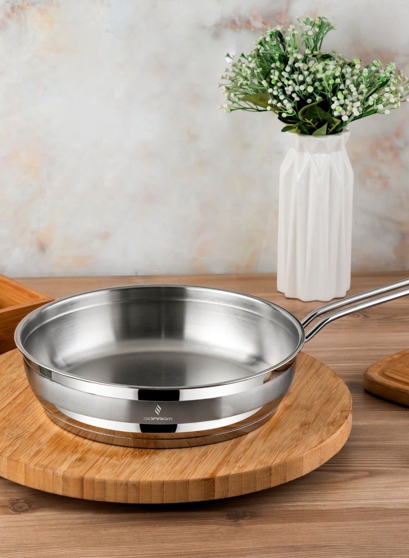 سوفرام طاوة سوفرام استيل تركي مقاس 22 سم - Image 4
