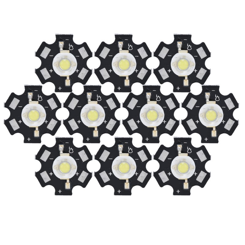 10Pcs Ultra Bright LED Chip 3V DIY Light Beads for Ceiling Light Downlight Flashlight Table LampWhite Light 6500K 3W - Image 5