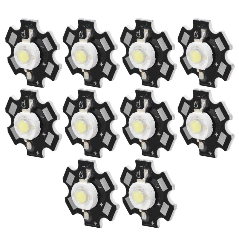 10Pcs Ultra Bright LED Chip 3V DIY Light Beads for Ceiling Light Downlight Flashlight Table LampWhite Light 6500K 3W - Image 3