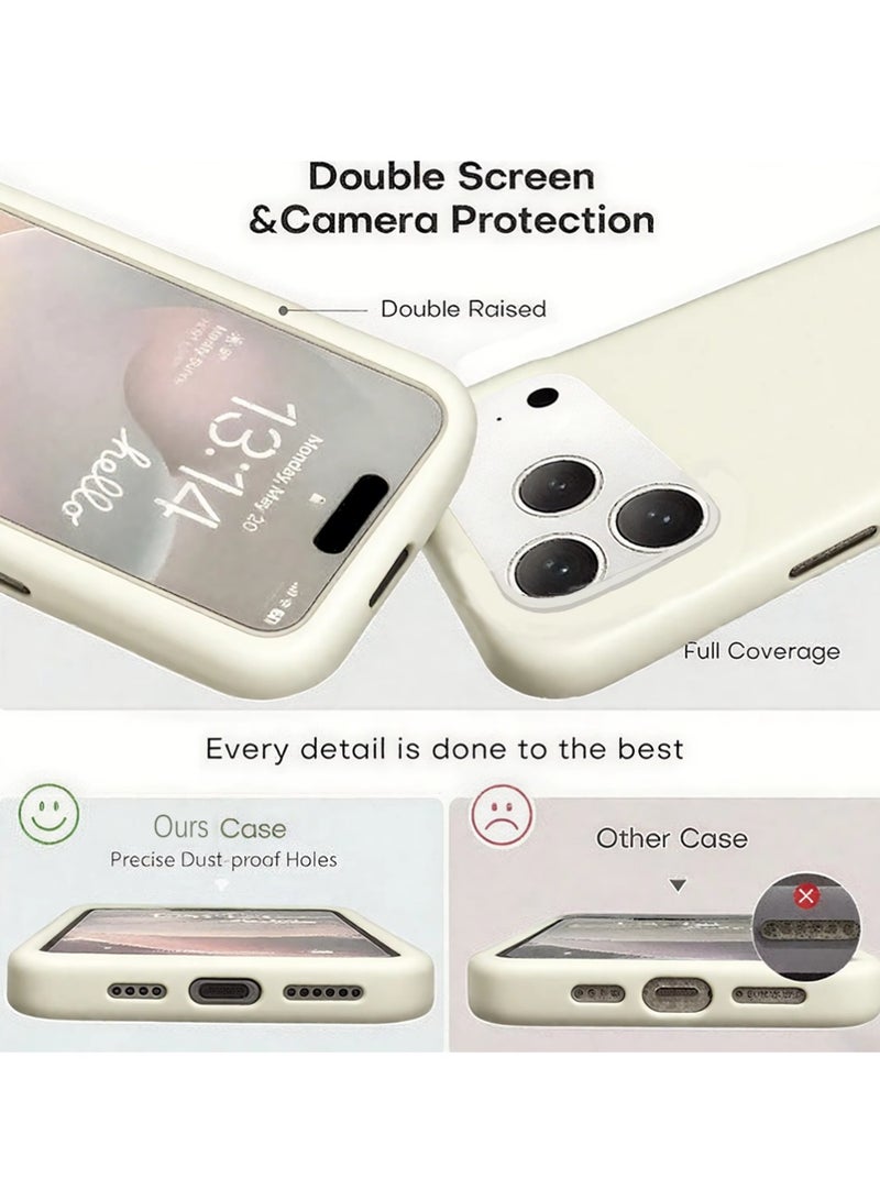 X-level for iPhone 17 Pro Max Case, Compatible with MagSafe, Magnetic Back Shockproof Cover with Strong Magnet, Slim Thin Protection Phone Case for  iPhone 17 Pro Max 5G (Off White) - Image 5